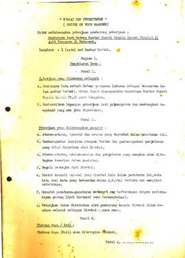 berkas 69/11 - Berkas sehubungan dengan pembuatan baru gedung kantor Bupati/kepala daerah Tingkat...