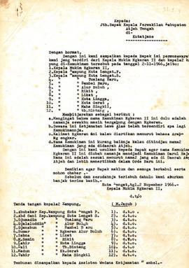 berkas 31/3 - Penggantian nama Kemukiman Ngkeran II Kecamatan Bambel menjadi Kemukiman Darul Haya...