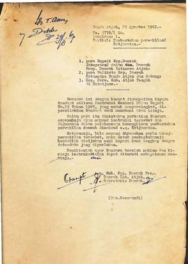 berkas 25/3 - Instruksi Menteri Dalam Negeri No. 5 Tahun 1967 tentang Pembentukan Perwakilan Keca...
