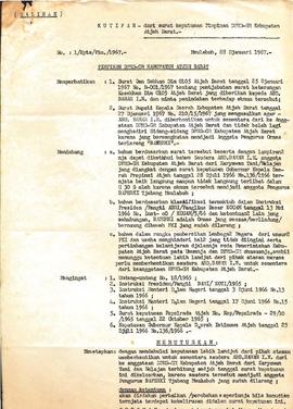 berkas 15/2 - Berkas Saudara Gubernur kepala D.I.A No.8/11/1967 tentang memberhentikan dengan tid...