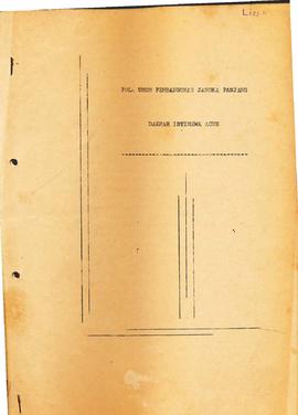 Buku tentang pola umum jangka panjang Daerah Istimewa Aceh, jangka menengah dan pola dasar pemban...