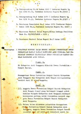 berkas 12.1 - Peraturan Menteri Dalam Negeri tahun 1974 tentang pembentukan Dewan Perwakilan Raky...