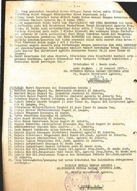 Surat Keputusan Gubemur Kepala daerah isilmewa Aceh (Kode HM/DA/1976) bulan Januari s/d Desember ...