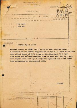 berkas 3.1 - Laporan tentang pelaksanaan tugas — tugas dalam tahun Dinas 1974/1975 yang menyangku...