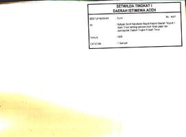 berkas 43/7 - Kutipan Surat Keputusan Bupati Kepala Daerah Tingkat II Aceh Timur tentang pembentu...