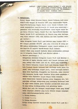berkas 11.1 - Surat tentang laporan Bupati Kepala Daerah Tingkat 11 Aceh Selatan. Tahun 1978 8