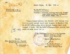 berkas 32/3 - Surat sehubungan dengan bantuai pembangunan desa Kabupaten Pidie dan Aceh Barat. (K...