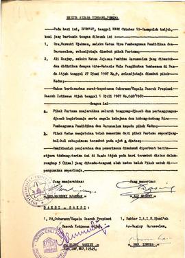 berkas 94/8 - Berita Acara Timbang Terima Serah Terima Jabatan Kepala Biro Pembangunan Pendidikan...