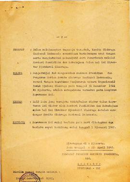 berkas 98/9 - Keputusan Presiden RI No. 57 tahun 1967 tentang Komite OIah Raga Nasional Indonesia...