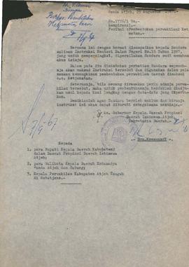 berkas 25/3 - Instruksi Menteri Dalam Negeri No. 5 Tahun 1967 tentang Pembentukan Perwakilan Keca...