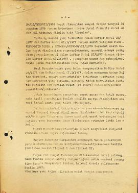 berkas 60.5 - Pengembalian Surat Pengantar No:1739 / Al / VIII / 1976, tentang pengiriman pokok —...