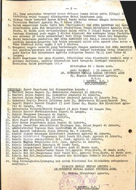 Surat Keputusan Gubemur Kepala daerah isilmewa Aceh (Kode HM/DA/1976) bulan Januari s/d Desember ...