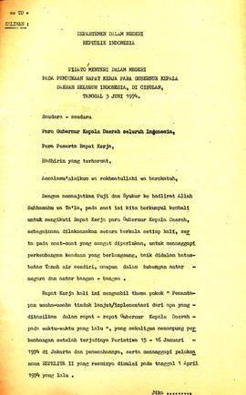 Pidato Menteri Dalam Negen pada pembukaan rapat kerja Gubemur Kepala Daerah seluruh Indonesia  2
