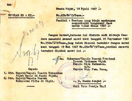 berkas 32/3 - Surat sehubungan dengan bantuai pembangunan desa Kabupaten Pidie dan Aceh Barat. (K...