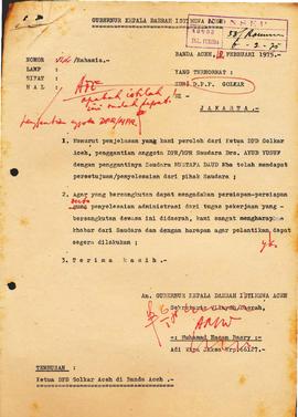 berkas 16.2 - Berkas tentang penggantian anggota Dewan Perwakilan Rakyat / Majelis Permusyarawata...
