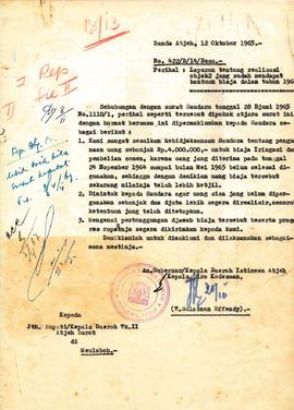 berkas 32/3 - Surat sehubungan dengan bantuai pembangunan desa Kabupaten Pidie dan Aceh Barat. (K...