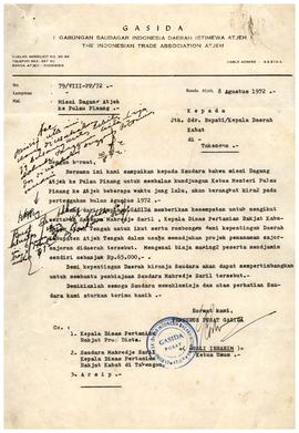 Surat Izin Mengikuti Misi Dagang