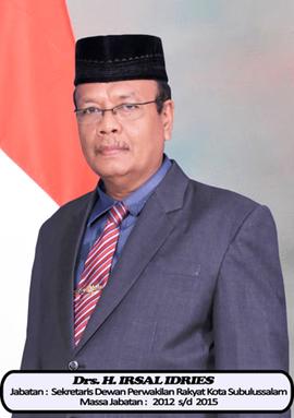 Daftar Arsip Visual Sekretaris Dewan III Drs H. IRSAL IDRIES
