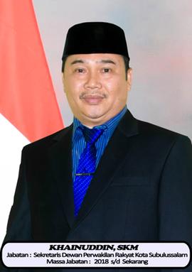 Daftar Arsip Visual Sekretaris Dewan VI KHAINUDDIN, SKM