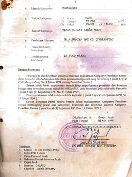 Surat-Surat yang sehubungan dengan pencalonan anggota DPRD hasil Pemilu di Propinsi Daeah Istimew...