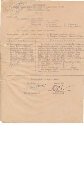 Keputusan Rapat Badan Pekerja Dari K.N.I Daerah Aceh tanggal 1 April 1946 No.5 (Konsep)  1