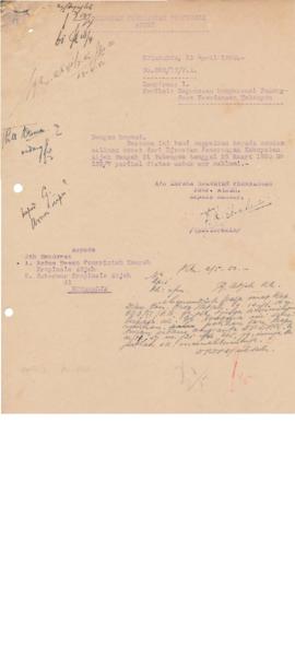 AC01-39/3- 39.82 - Surat dari Kepala jawatan Penerangan Provinsi Aceh tanggal 13 April 1950 No.88...