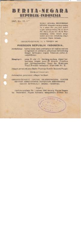 AC01-29/3- 29.17 - Berita Negara Republik Indonesia Tahun 1947 No.17 1