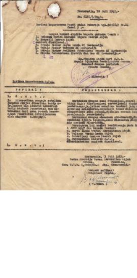 Item AC01-02/1- 2.51 - Tarikan Keputusan Rapat Badan Pekerja tanggal 30/06/1947 No.14. (Konsep)  1