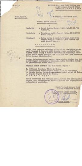 AC01-39/3- 39.79 - Surat putusan Bupati Aceh Tengah No.21/5/1951,tanggal 15 Desember 1951 1