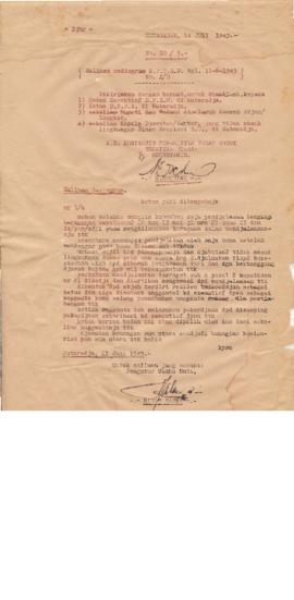 Salinan Radiogram K.P.P.S.U tanggal 11/06/1949 No.I/U (Konsep)  1