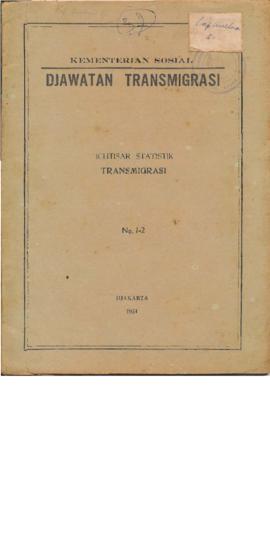 AC01-91/6- 91.1 - Ichtisar Statistik Transmigrasi  1
