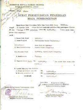 AC08-237 - Pembangunan baru Kantor Camat Lawe Alas Kabupaten Aceh Tenggara tahun 1970 - 1971 (199...