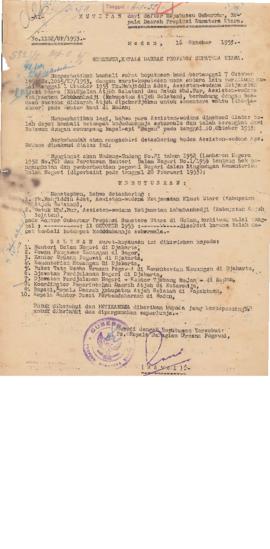 AC01-39/3- 39.72 - Keputusan Gubernur Kepala Daerah Provinsi Sumatra Utara No.1102/UP/1953  1