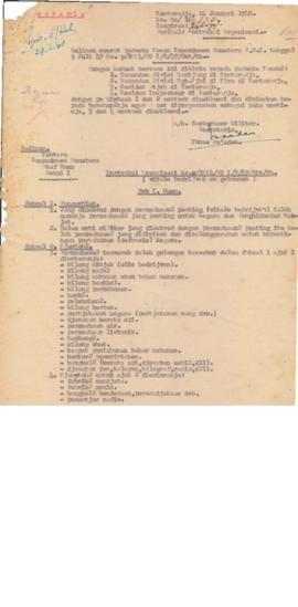 AC01-194/11- 194.1 - Instruksi Organisasi Tentara Komandan Sumatera No. Y/1004/SU I/B/47/Bkt/Rh.-...