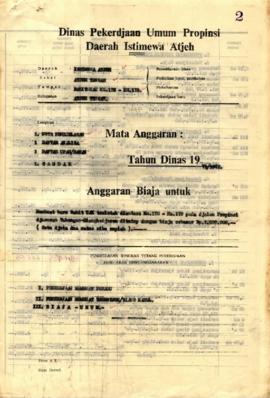 AC08-31 - Berkas Pembangunan Atau pembukaan Jalan (Swadaya Masyarakat) Jurusan Antara lain : Bint...