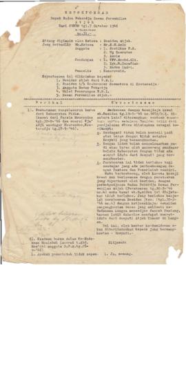 AC01-16/1- 16.11 - Keputusan Rapat Badan pekerja Dewan perwakilan Aceh tanggal 7 Oktober 1946 No....