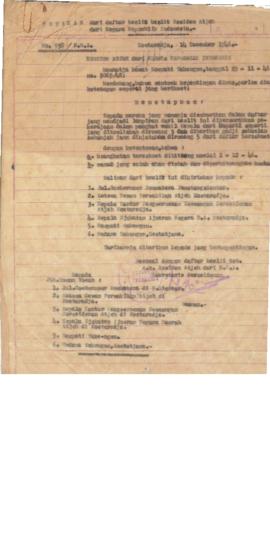 AC01-39/3- 39.111 - Ketetapan Residen Aceh dari Negara Republik Indonesia tanggal 14 Desember 194...