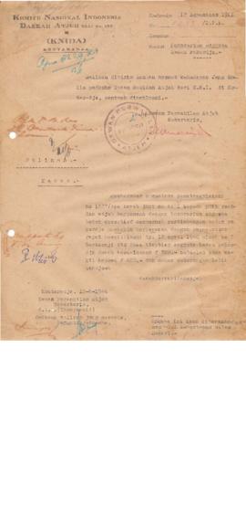 Item AC01-02/1- 2.49 - Komite Nasional Indonesia Daerah Aceh,tanggal 12 Agustus 1946, No.1833/DPA...