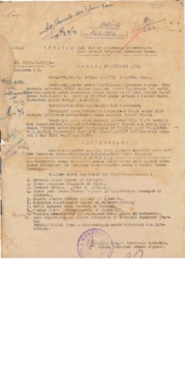 AC01-39/3- 39.76 - Keputusan Gubernur Kepala Daerah Provinsi Sumatra Utara No.191/UP/1953, 1