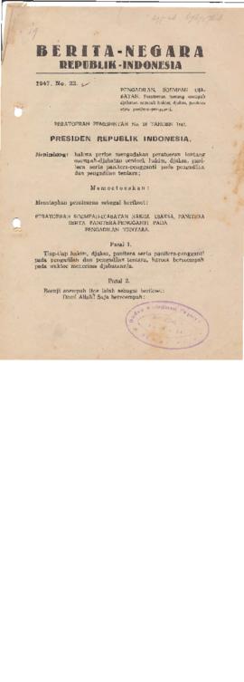 AC01-29/3- 29.23 - Berita Negara Republik Indonesia Tahun 1947 No.23 1