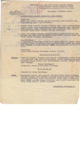 AC01-39/3- 39.85 - Surat Putusan Bupati Aceh Tengah Tanggal 2 Oktober 1952 No.92/5.-, 1