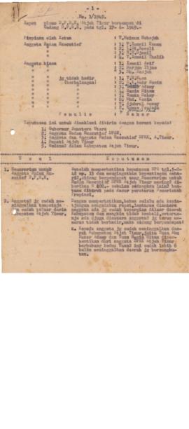 Item AC01-06/1- 6.3 - Keputusan Rapat pleno D.P.R.K Aceh Timur No.1/1949. (Konsep)  1